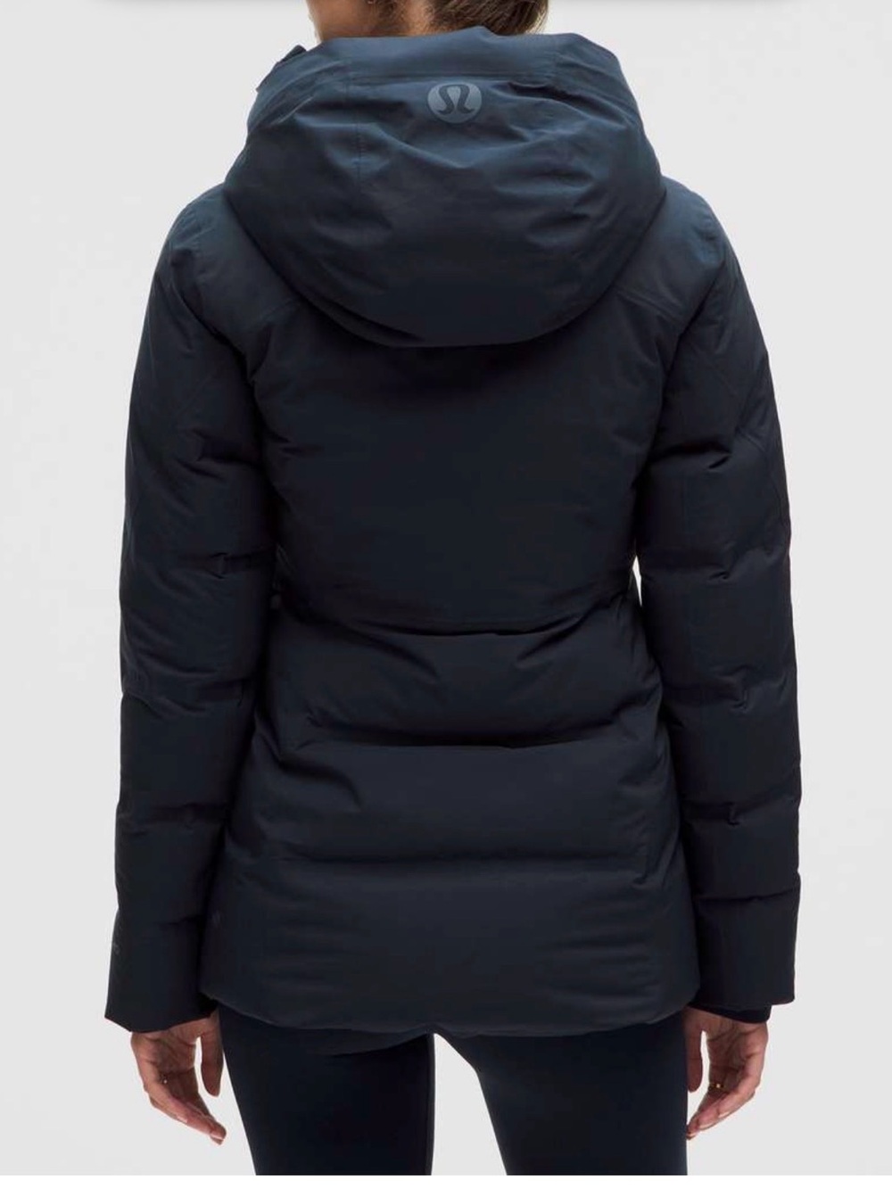 lululemon athletica Black Hooded Puffer Jacket